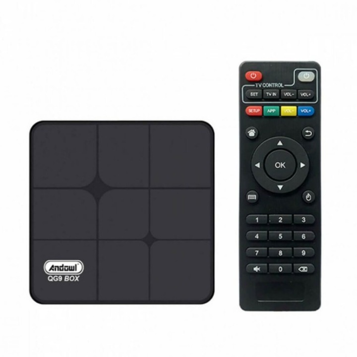 TV Box, Andowl, 6K, 64GB, USB 2.0/USB 3.0, Negru