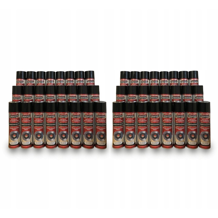Set 48 bucati Spray Curatare Frane, Grafen Professional, 500ml, Multicolor