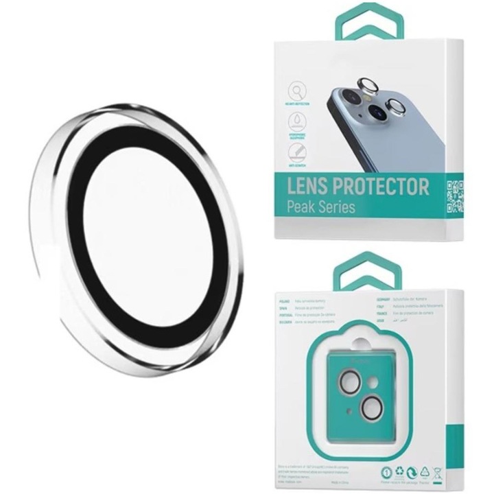 Folie sticla de protectie Devia Peak Series, Sticla pentru iPhone 15 / 15 Plus Crystal, Transparent