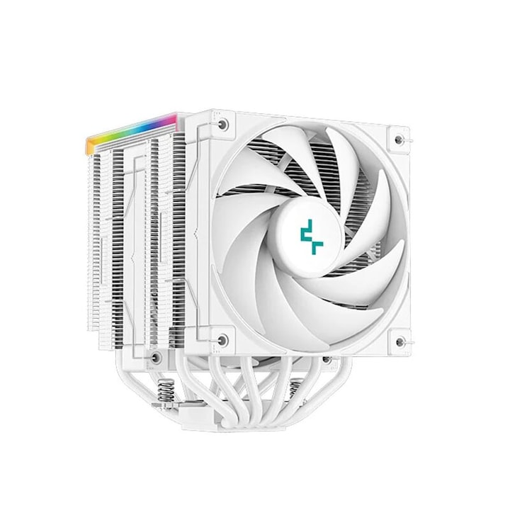 CPU охладител Deepcool AK620 Цифрово бяло aRGB осветление и дисплей