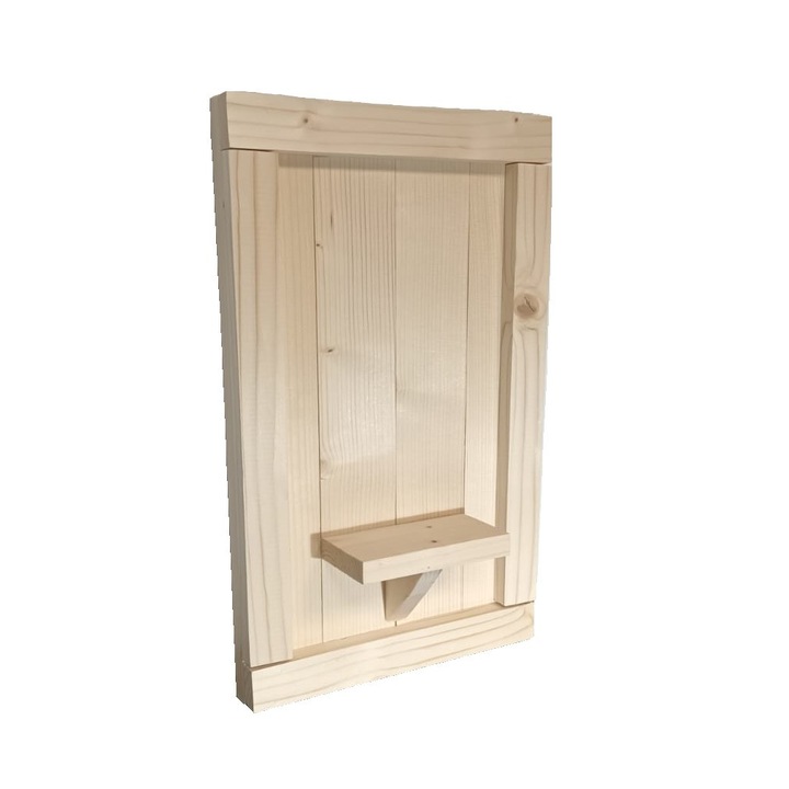 Polita, tablou, decoratiune perete 45x28cm lemn natur