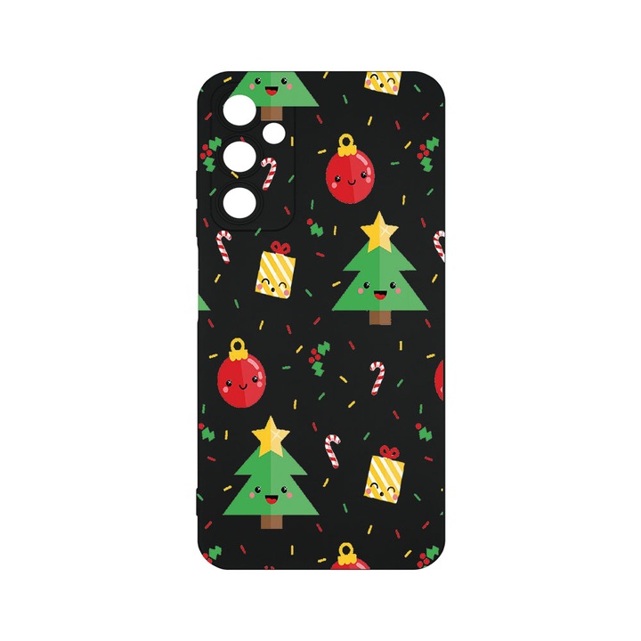 BestCase Slim Szilikon 0.8mm telefontok, Samsung Galaxy A05s, Xmas Tree, Kamera védő, c-B 309