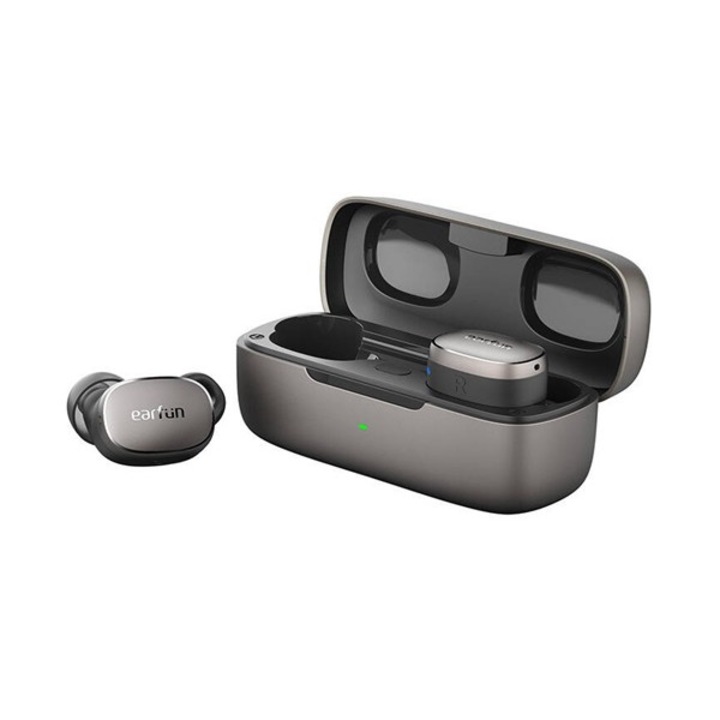 Earfun free pro 3 bluetooth fülhallgató sztereo (v5.3, tws, mikrofon, aktív zajszűrő + töltőtok) fekete, gyártói csomagolás