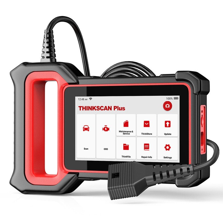 Диагностично оборудване, OBD2 скенер, WiFi, LCD екран, 28 нулирания, черен