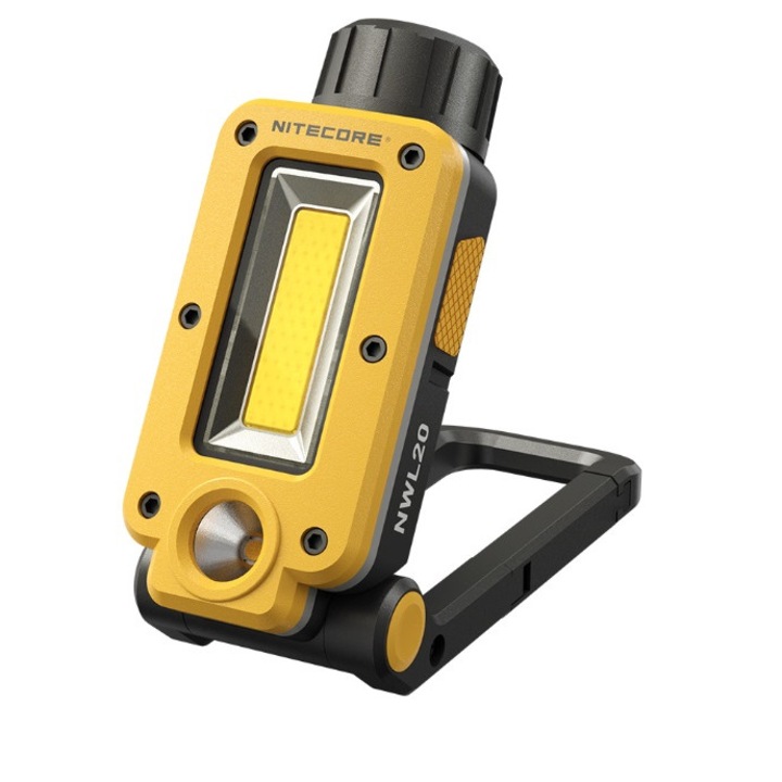 Индустриален фенер, Nitecore NWL20, USB-C презареждаем, 600 лумена, 93 метра