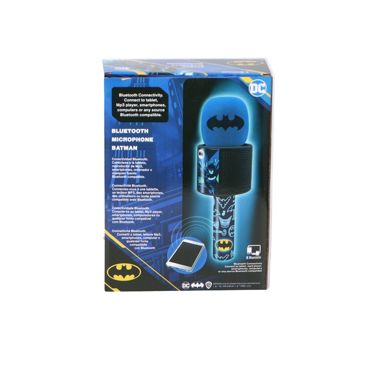Microfon Karaoke pentru copii, Bluetooth, Batman