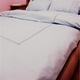Бродиран комплект спално бельо 140 х 200 х 40 см, Casa Bucuriei, модел Simple lines, 4 части, светло сив, 100% памук, чаршаф размер 220/280 см и плик за завивка 180/220 см
