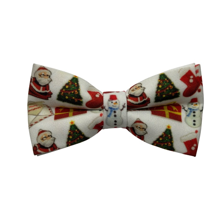 Papion Motive Cadouri Craciun Alb Handmade