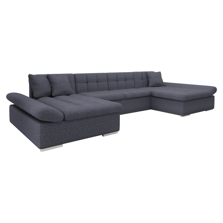 Coltar rabatabil Agata, universal, MIRJAN24, grafit, 160x360x75 cm