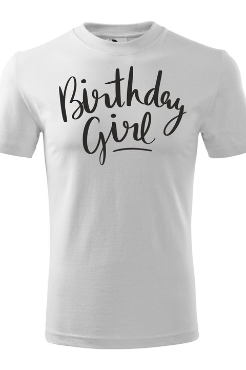 Tricou "Birthday Girl", Alb