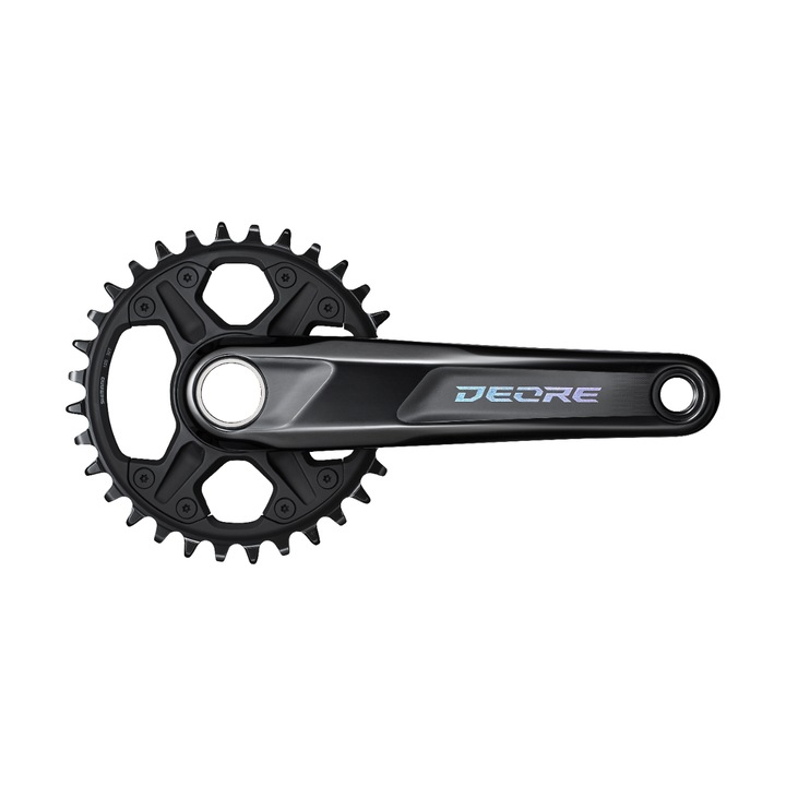 Angrenaj pentru bicicleta, Shimano, Deore FC-M6120-1, Aluminiu, 32T, 1x12 cm, Negru