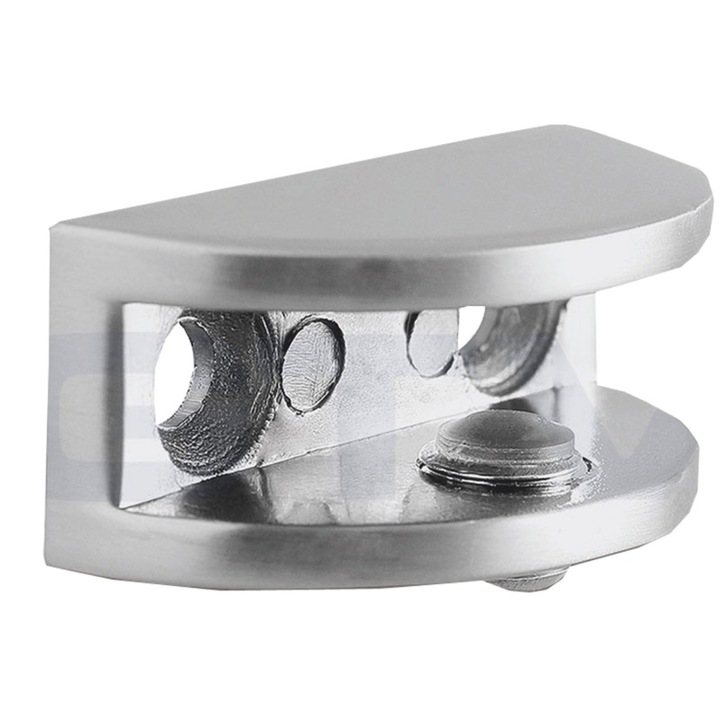 Suport oval, pentru polita geam, crom, 20 buc / set