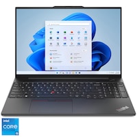 Laptop Lenovo ThinkPad E16 Gen 1 cu procesor Intel Core i5-1335U pana la 4.6 GHz, 16", WUXGA, IPS, 16GB, 512GB SSD, Intel Iris Xe Graphics, Windows 11 Pro, Graphite Black, 3Y Courier/Carry-in upgrade