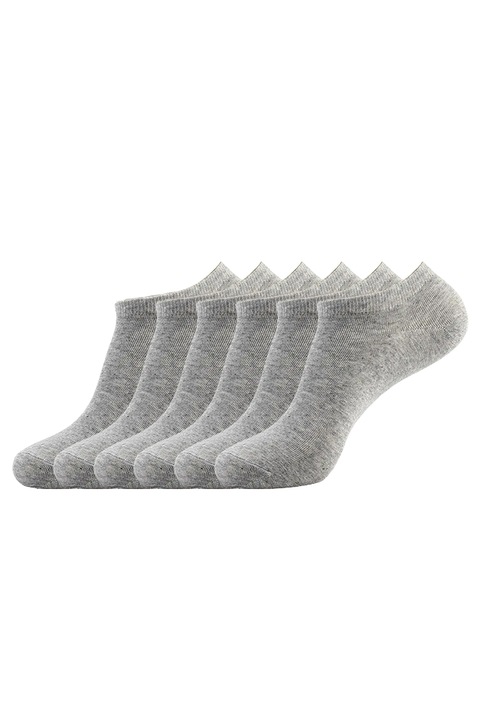 Set 3 perechi de sosete, model clasic minimalist, unisex, marime 38 – 42, gri, EFAYN