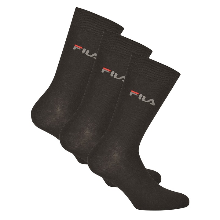 Fila, Set de sosete lungi unisex - 3 perechi, Negru
