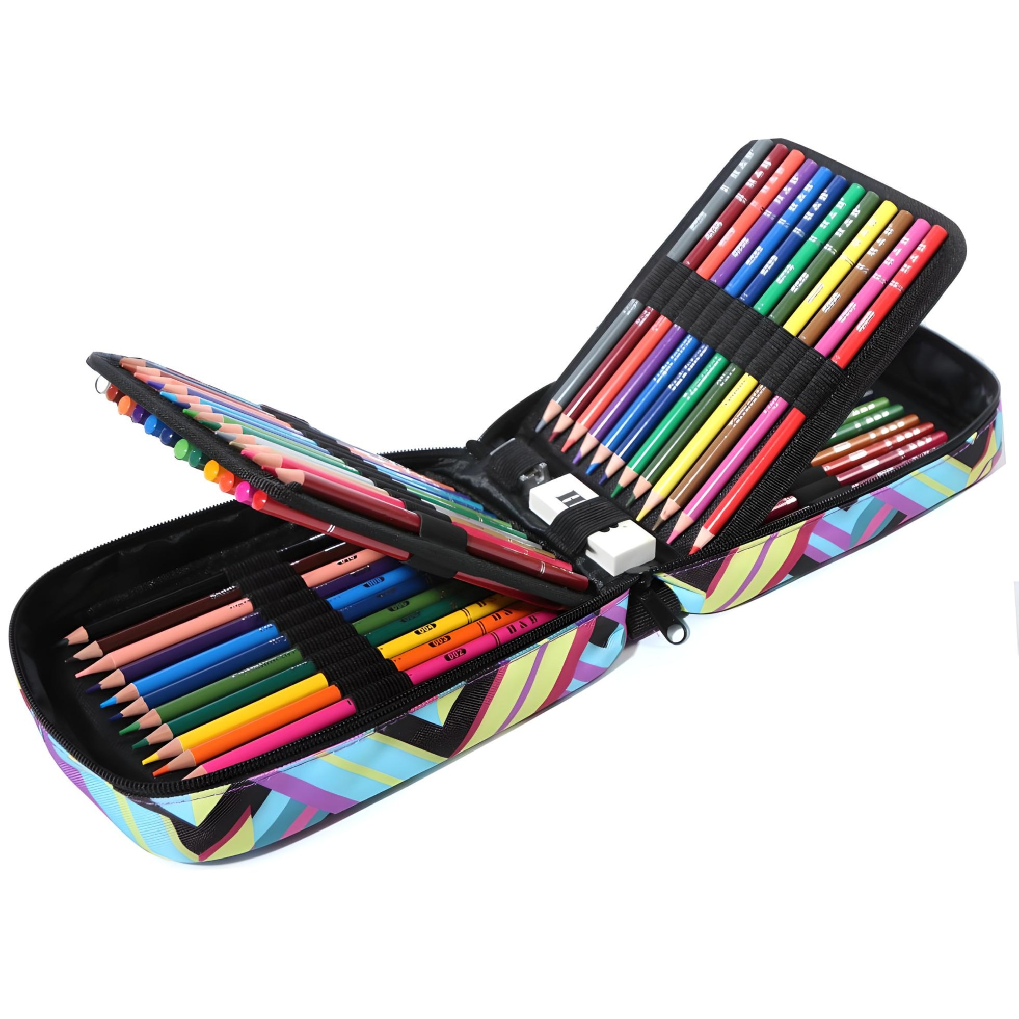 Set Elegant de 72 Creioane in Culori Pastel Multicolor - in Mini-Valiza ...