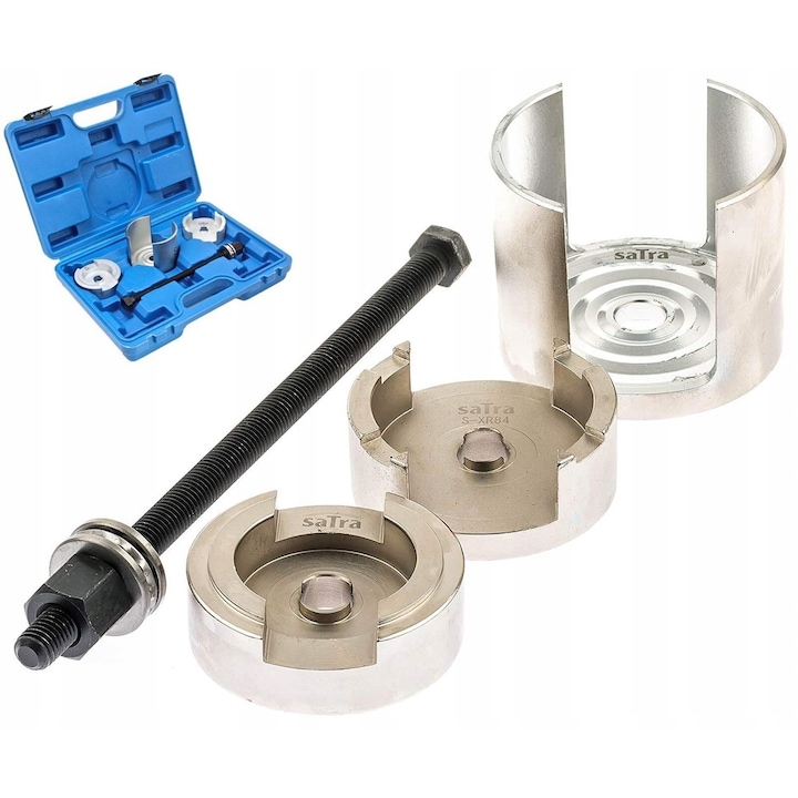 Kit extractor pentru bucsa axa spate, Satra, Otel, 4 piese, Compatibil cu Renault Laguna II/Laguna III/Peugeot 207, Multicolor