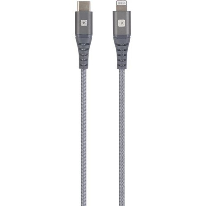 SKROSS Steel Line USB-C - Lighting adatkábel 120cm (SKCA0015C-MFI120CN) (SKCA0015C-MFI120CN)