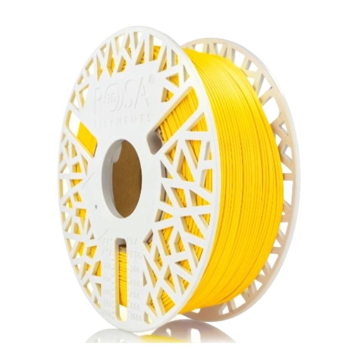 Filament 3D, Rosa3D, PLA Starter, 1.75 mm, Biodegradabil, Usor De Imprimat, Pentru Incepatori, Sigur Pentru Copii, Produs De Inalta Calitate, Perfect Pentru Imprimare 3D, Obiect Decorativ, 1 kg, Galben