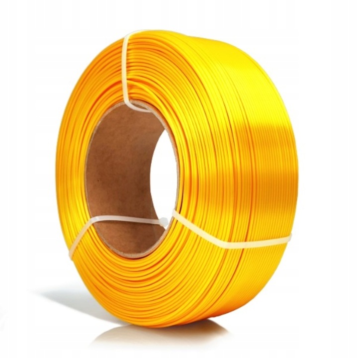 Filament 3D, Rosa3D, Refill PLA-Silk, 1.75 mm, Usor De Imprimat, Durabil, Luciu Ridicat, Biodegradabil, Produs De Inalta Calitate, Perfect Pentru Imprimare 3D, Obiect Decorativ, 1 kg, Galben