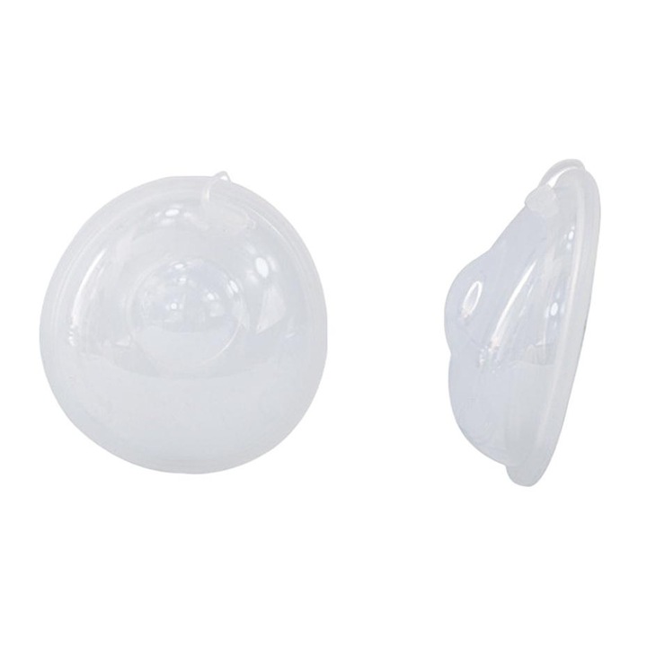 Комплект чаши за кърмачки, Longziming, PVC/силикон, бяло