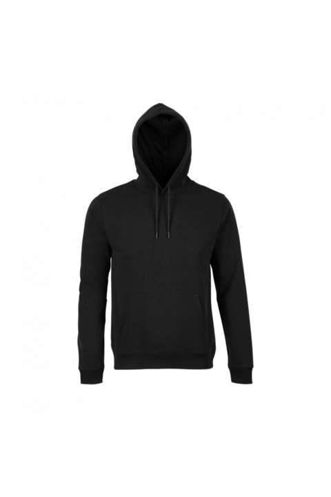 Hanorac pentru barbati cu gluga din fleece french terry Nicholas - NE03196, Negru