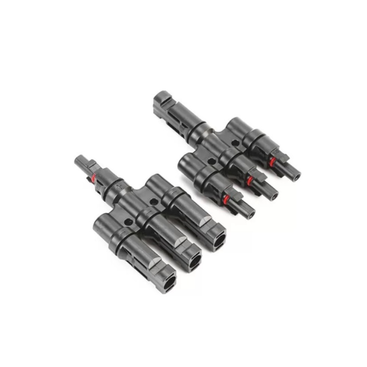 Conector Mufe MC4 Y 3 in 1, Grad Protectie IP67, Tensiune 1000V, Negru