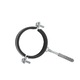 Clema metalica cu cauciuc pentru fixare tevi in perete, 3", 87 - 92 mm, Geko G17296