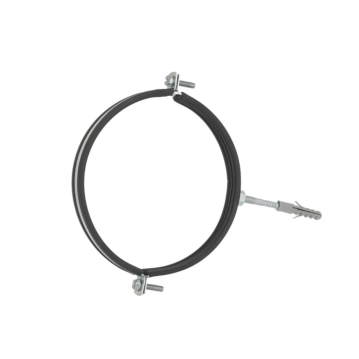 Fém bilincs gumival csövek falra rögzítéséhez, 8", 200 - 212 mm, Geko G17299