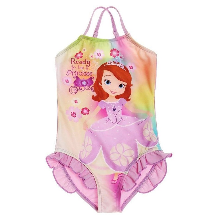 Costum de baie lila printesa Sofia 128cm