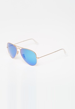 Ray-Ban, Ochelari de soare aurii Aviator RB3025-112-17, Auriu, 58-14-135 Standard Ray-Ban, Ochelari de soare aurii Aviator RB3025-112-17, Auriu, 58-14-135 Standard