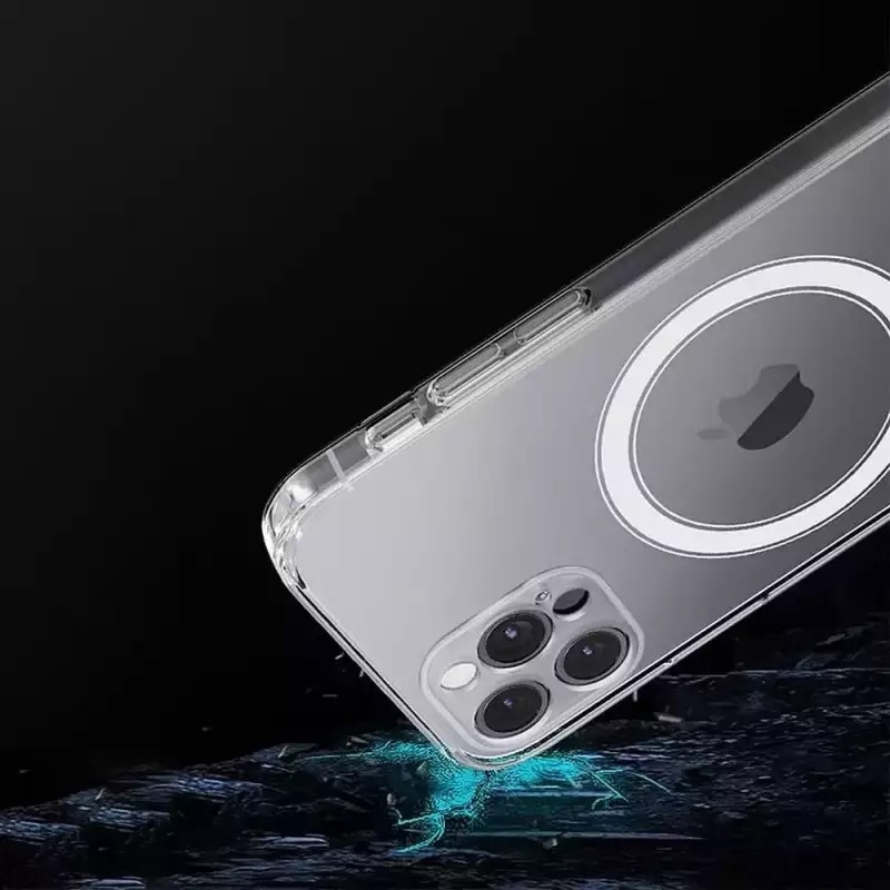 Husa transparenta compatibila cu Apple iPhone 15 Pro Max, Incarcare wireless prin functia Magsafe, Protectie grup foto, Anti-fall, Schockproof, Waterproof