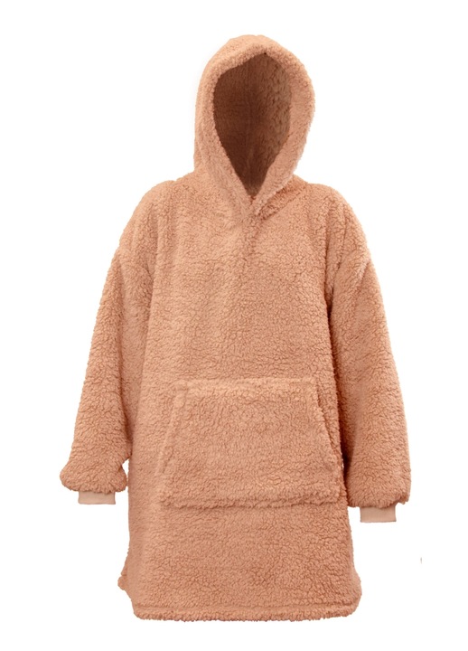 Hanorac pufos Teddy Unique Living, old pink, 70 x 50 x 87 cm