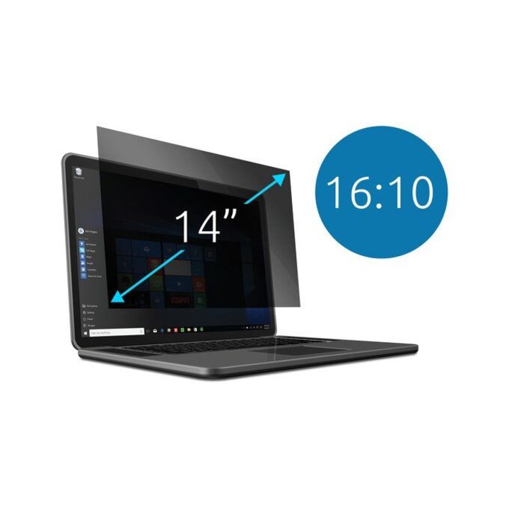 Filtru de confidentialitate Kensington 2-way pentru laptopuri de 14", 16:10