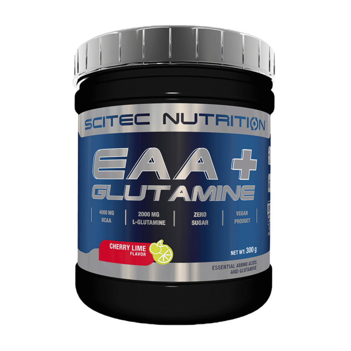 Supliment alimentar EAA + Glutamina, Scitec Nutrition, Cirese si lime, 300 g