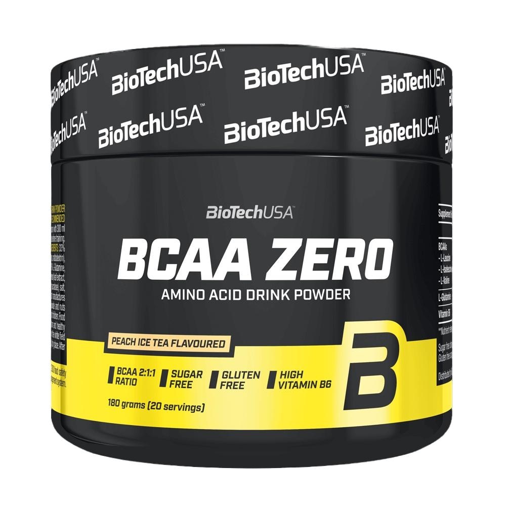Pudra aminoacizi BCAA Zero, BioTech USA, Peach Ice Tea, 180g eMAG.ro