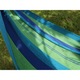 Hamac Dublu - 200 x 150 cm - Culoarea: Albastru-Verde in dungi