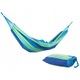 Hamac Dublu - 200 x 150 cm - Culoarea: Albastru-Verde in dungi