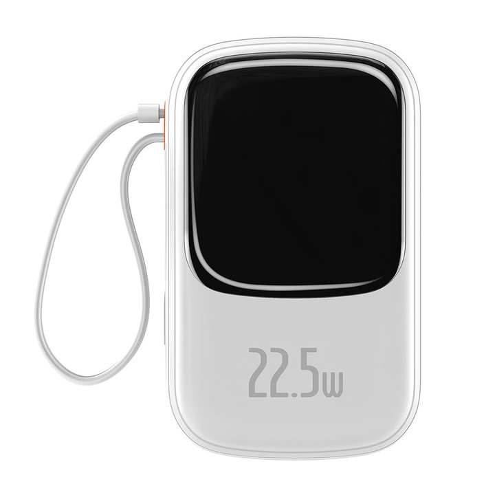 Външна батерия 20000mAh, Silicon, 22.5W, Qpow, Z238, Бял