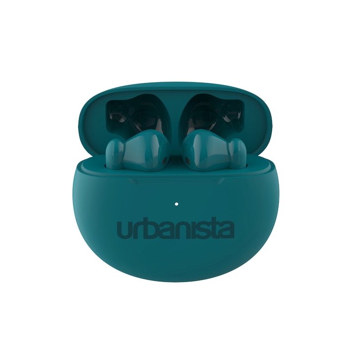 Urbanista Austin audio fejhallgató, True Wireless, Bluetooth 5.3, mikrofon, érintésvezérlés, IPX4, lejátszás akár 5 óra, USB-C töltés, zöld