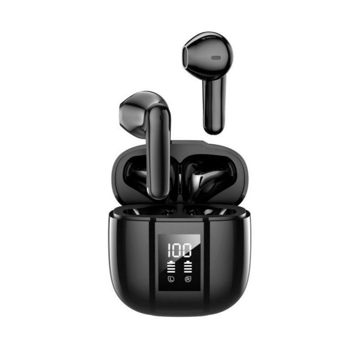 Безжични слушалки Casti Bluetooth 5.3 Semi in Ear ENC Dual Mark Noise Canceling Portable Touch Long Life