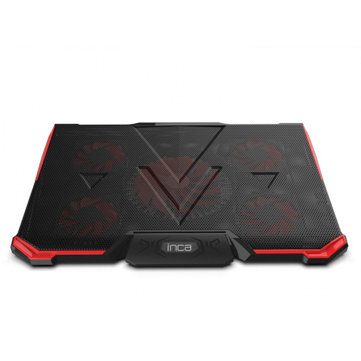 Cooler notebook, Inca, 410x292x29mm, Negru/Rosu