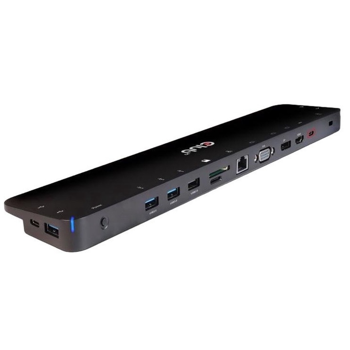 ХЪБ USB Gen1 Type-C, Club3D, Универсален, PD 65 W, 7x USB, 35x7.5x2 cm, Черен