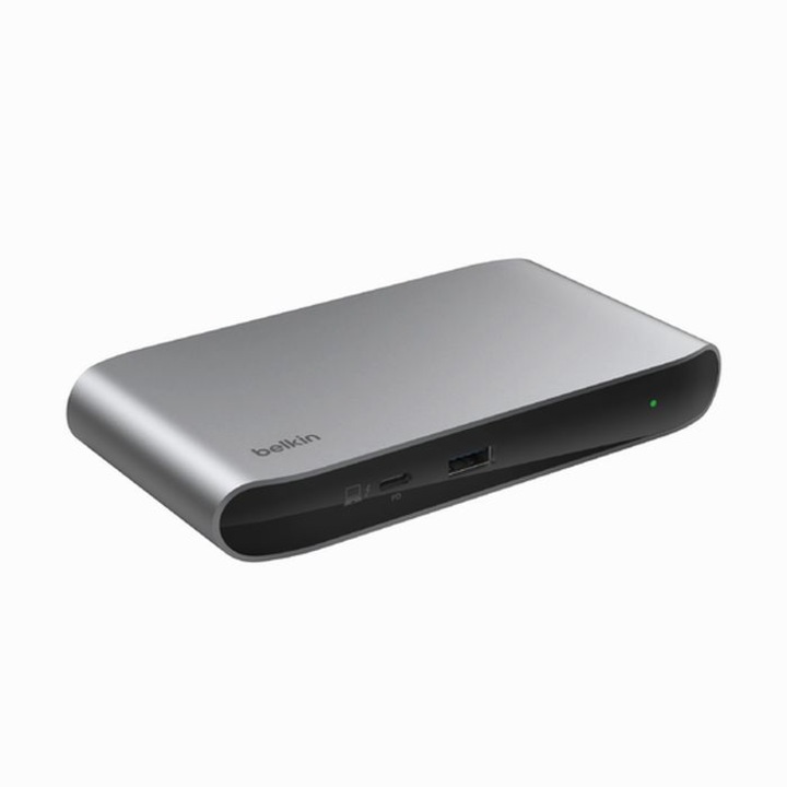 Thunderbolt 4, Belkin, 5-in-1,1x USB-A 2.0, 1x USB-C PD, Argintiu inchis