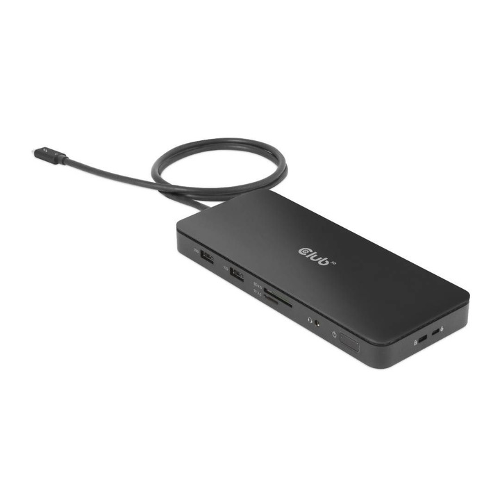 Statie de andocare, Club3D, Gigabit Enthernet, Negru