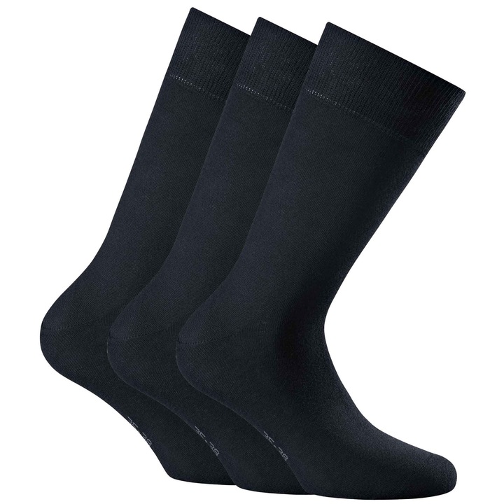 Rohner basic, Унисекс дълги чорапи, 3 чифта, Тъмносин