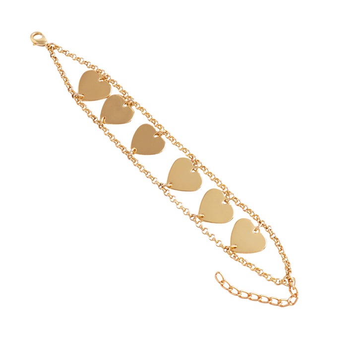 Bratara dama, Colibra, Aliaj/Aur, 19 cm, Auriu