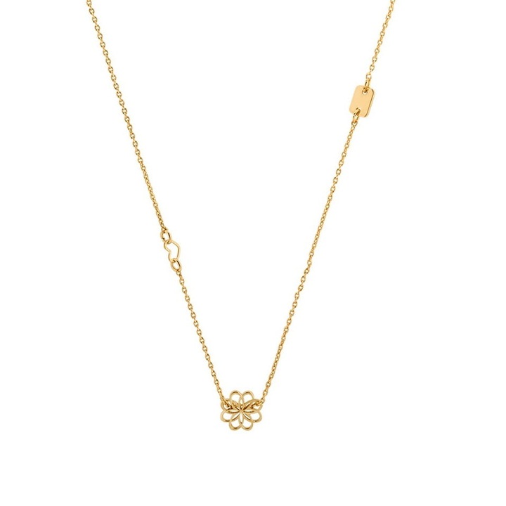 Lant, Colibra, Model cu floare, Auriu