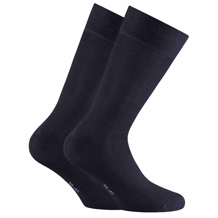 Rohner basic, Унисекс дълги чорапи, 2 чифта, Тъмносин, 35-38