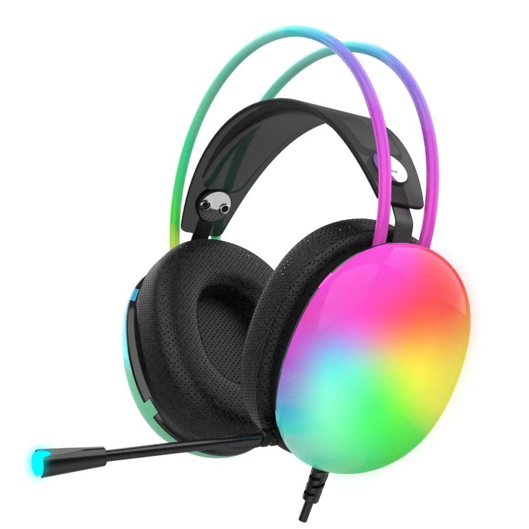 Casti pentru jocuri, Inca, RGB, USB, Negru